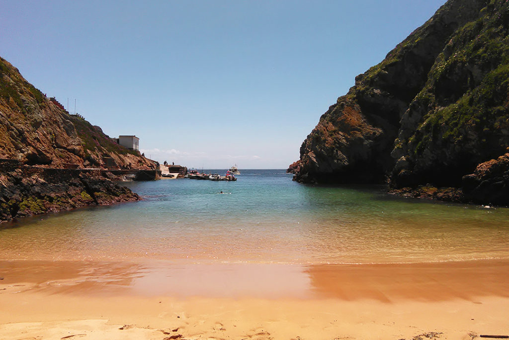 Secluded beach at the Berlengas Island