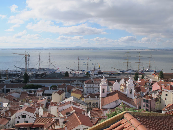 Portas do Sol Viewpoint in Lisbon