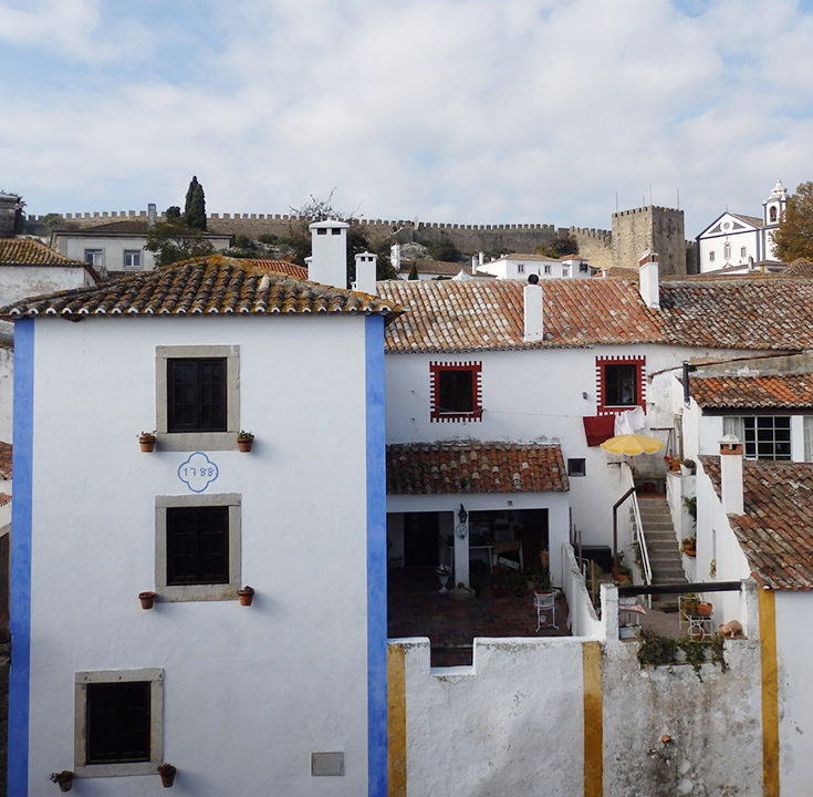 View from the medieval walls in Óbidos